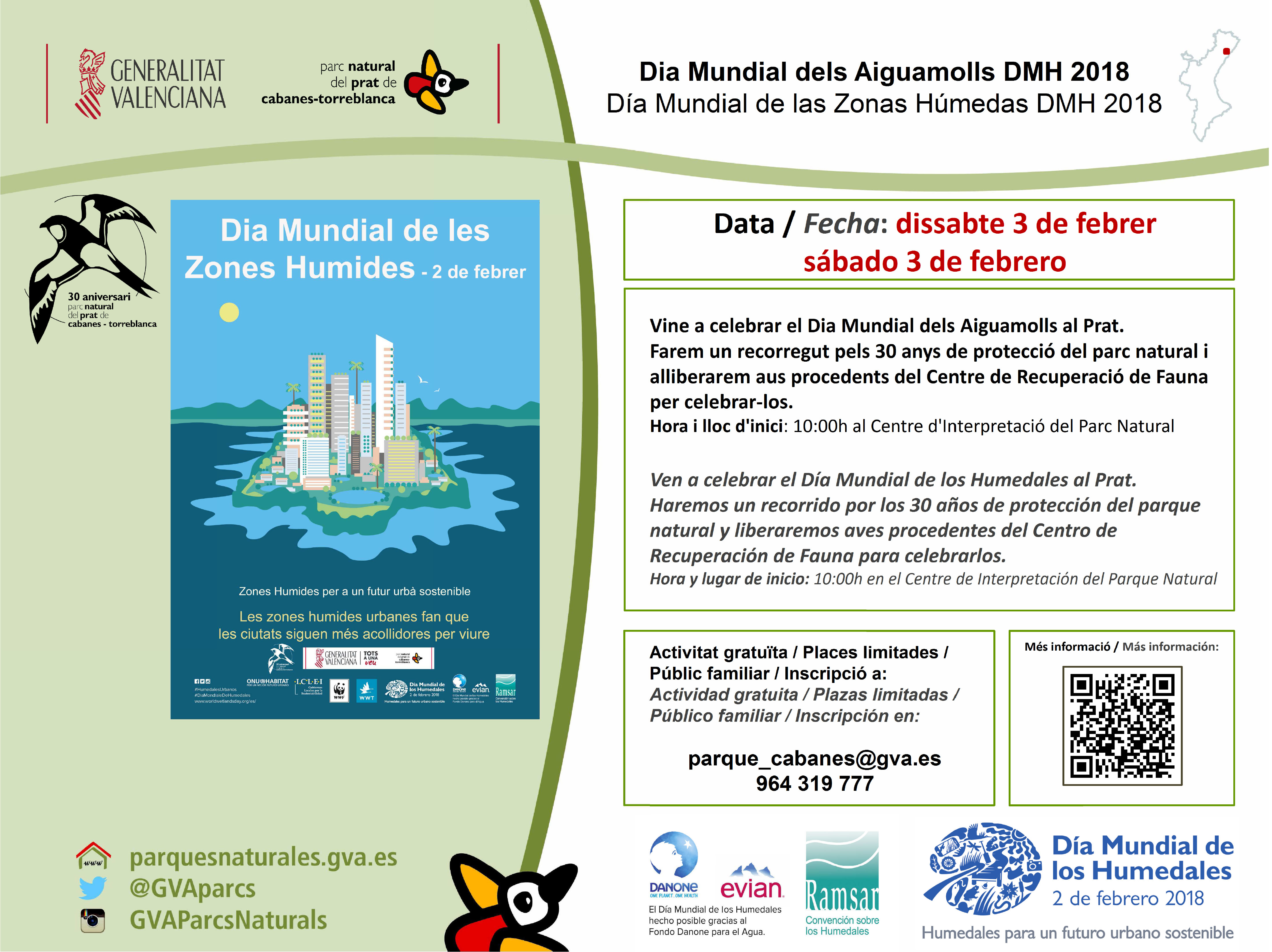 Día Mundial de las Zonas Húmedas - Sábado 3 de febrero 2018