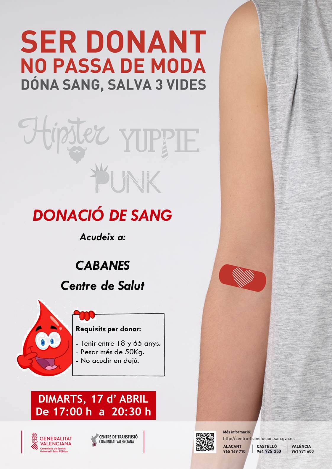 Día 17 de Abril, donación de sangre