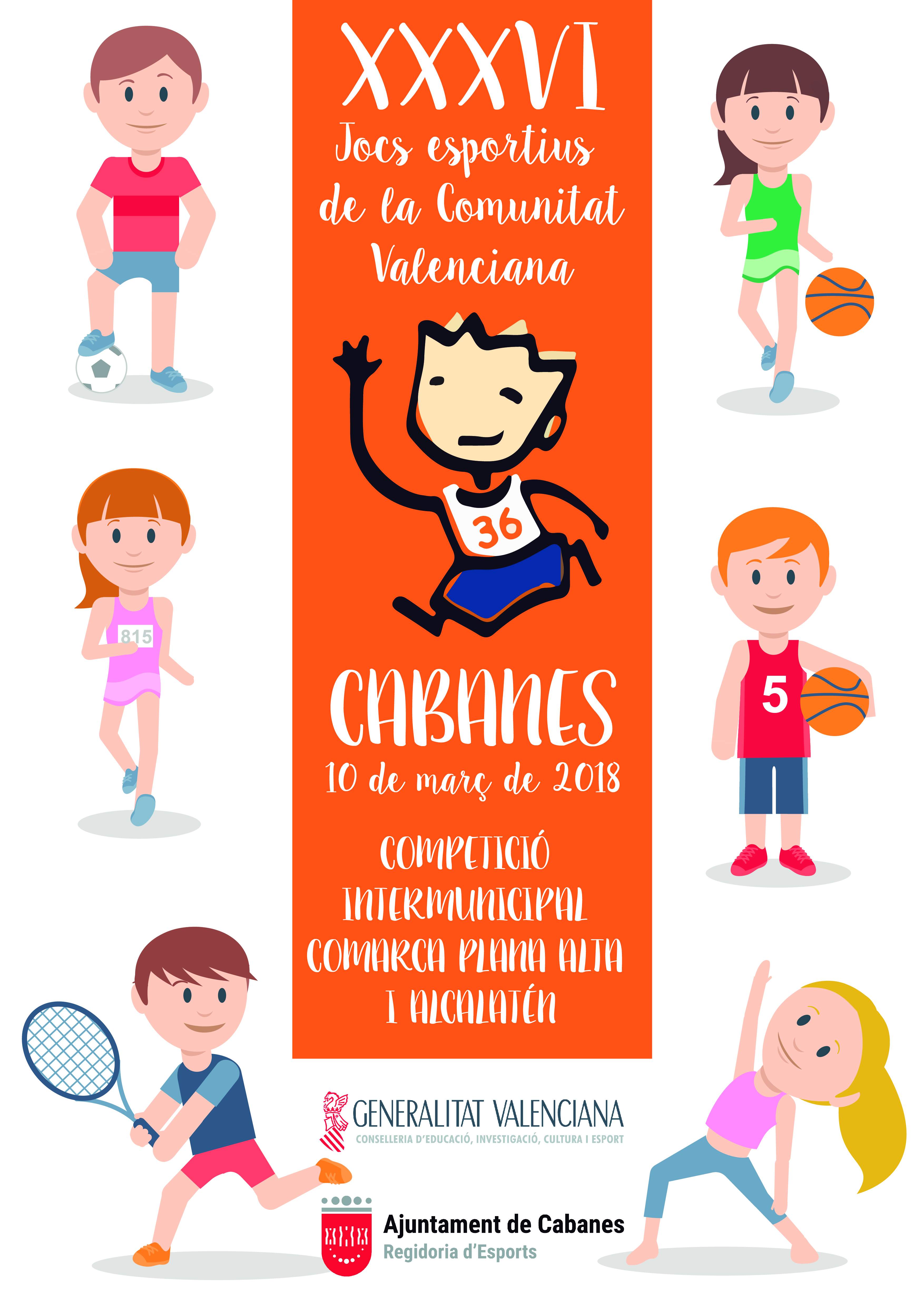 DIA 10 DE MARÇ. XXXVI JOCS ESPORTIUS DE LA COMUNITAT VALENCIANA