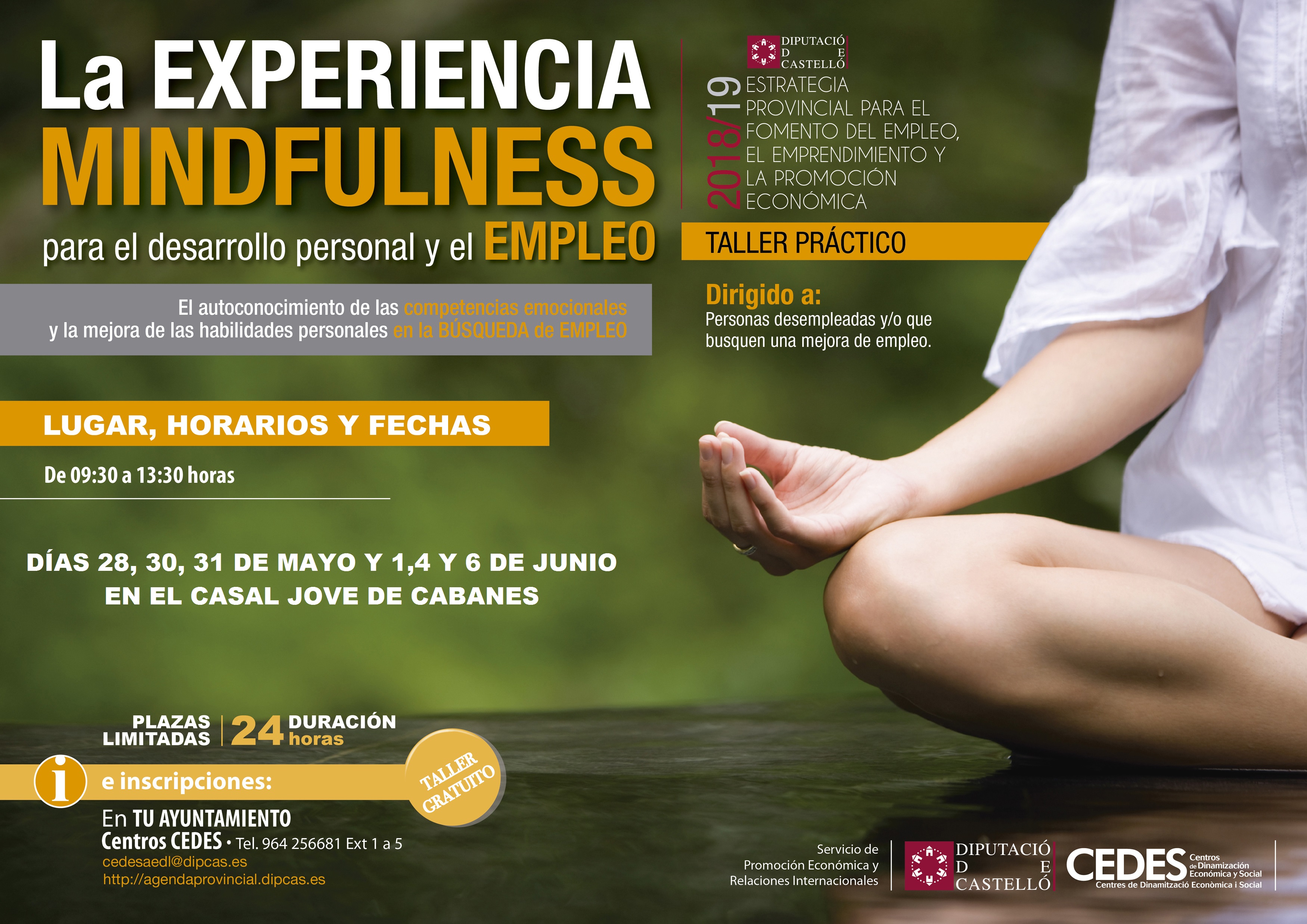 Taller: La Experiencia Mindfulness para el desarrollo personal y el empleo