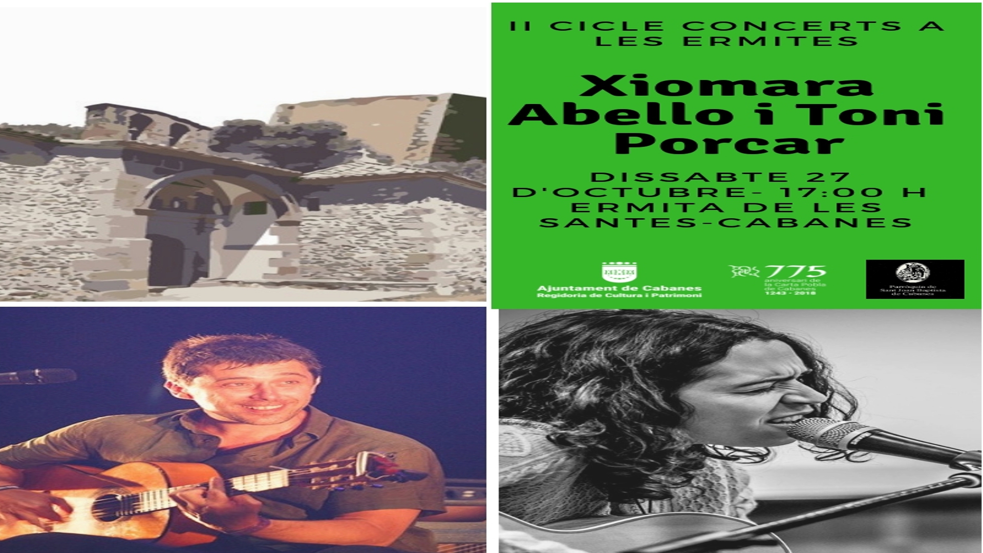 II Ciclo de conciertos en las ermitas "Xiomara Abello y Toni porcar"