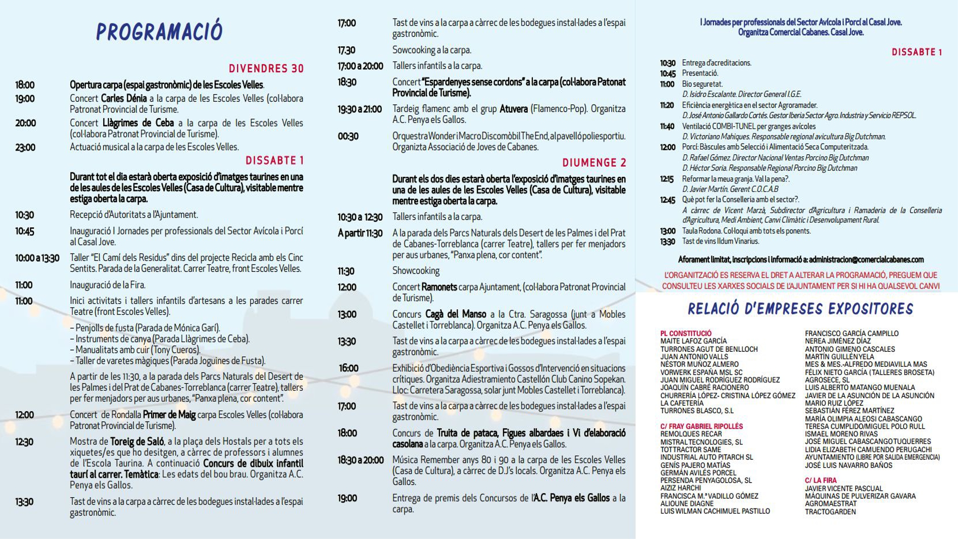 511 Edicion de la feria de Sant Andreu