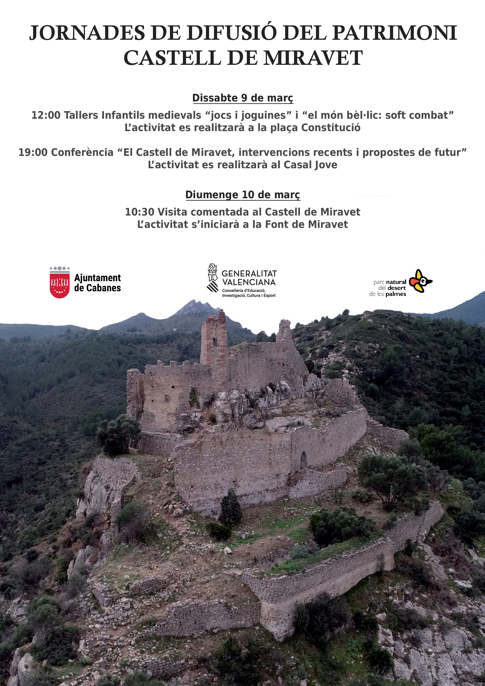 Jornades de difusió del patrimoni del castell de Miravet