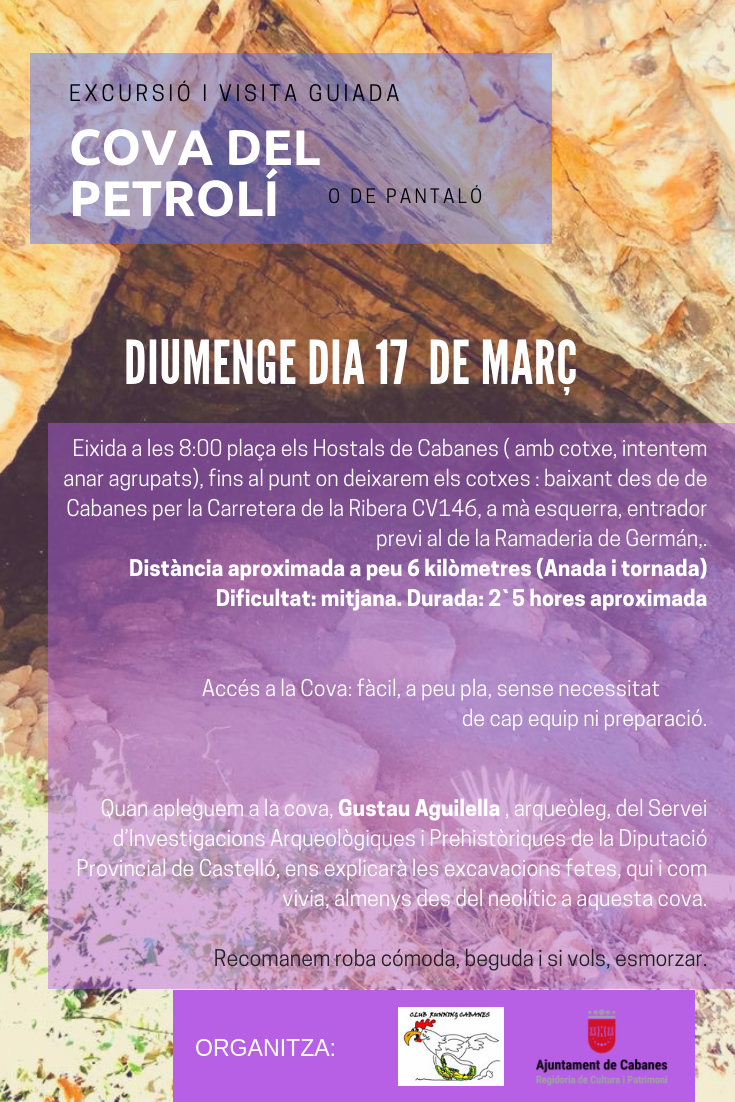 Excursio Cova del Petrolí