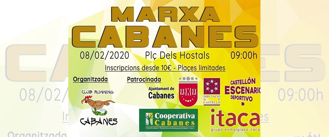 La Marxa Cabanes arriba a la seua XX edició el 8 de febrer