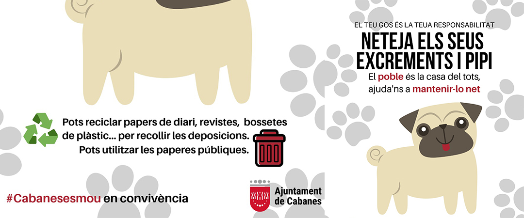 Campanya de conscienciació sobre mascotes i civisme a Cabanes