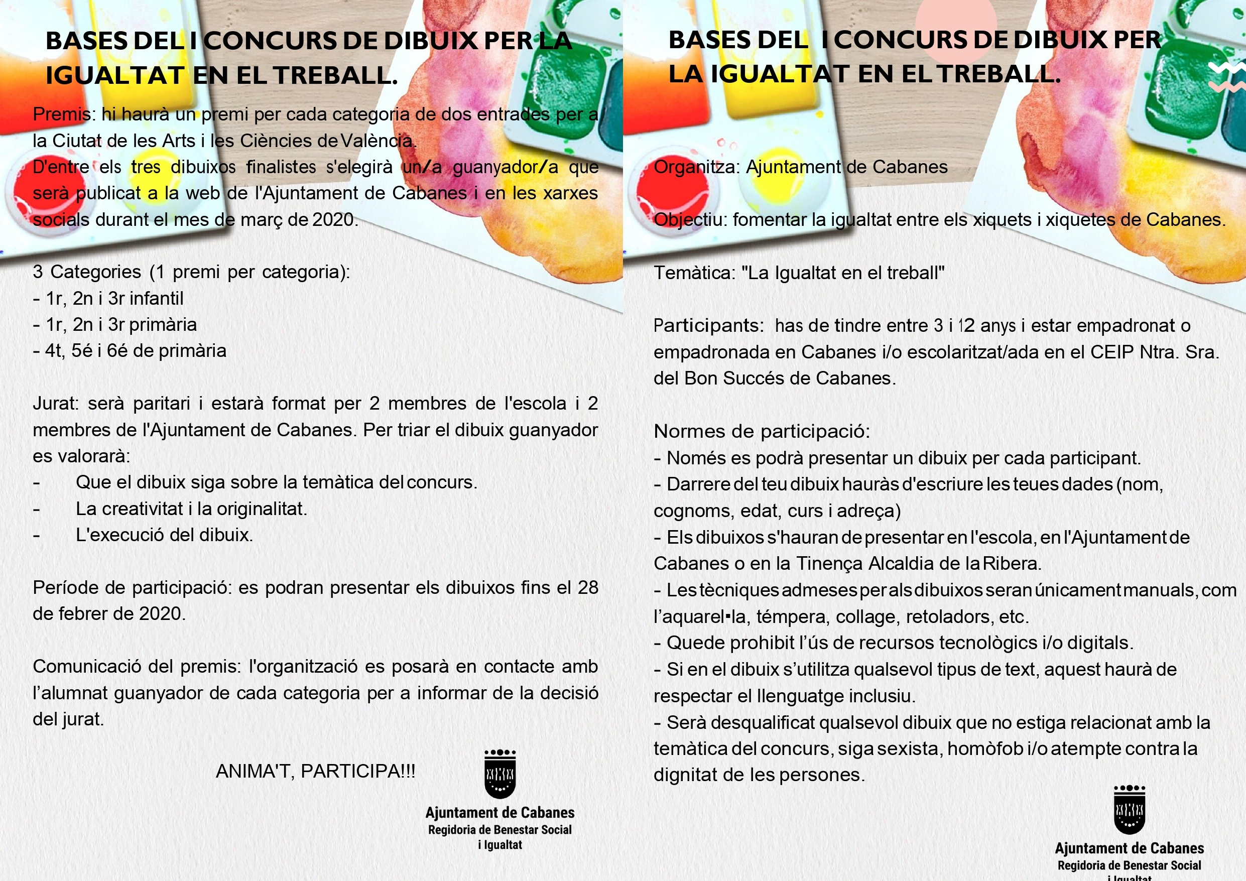 Bases I Concurso dibujo 2020