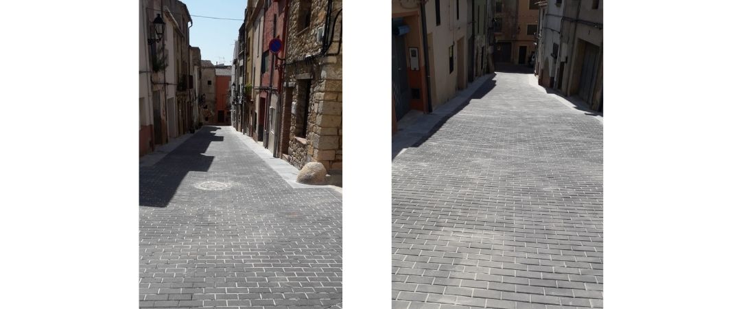 Cabanes pone adoquines a dos calles con la ayuda del Pla Reactivem