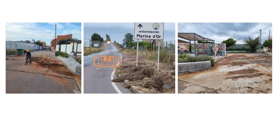 L'Ajuntament de Cabanes treballa per a restablir la normalitat després de les pluges