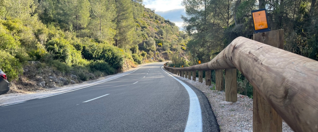 La Diputació de Castelló i la Conselleria d'Obres Públiques culminen la millora de la carretera Cabanes-Orpesa, 