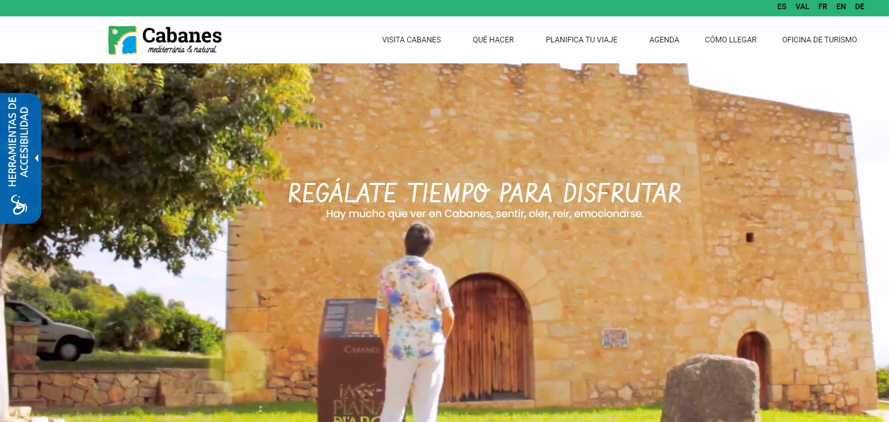 Cabanes fomenta el turismo con la accesibilidad de la web