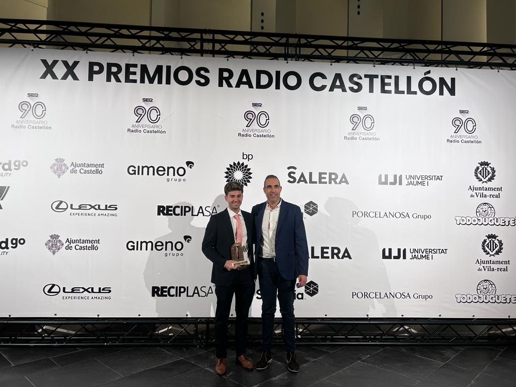 Francisco Boira ha rebut el premi "Jóvenes Talentos" de Radio Castellón-Cadena Ser