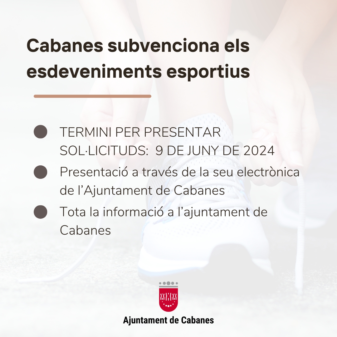 Cabanes subvenciona con 8.000 euros la realización de eventos deportivos