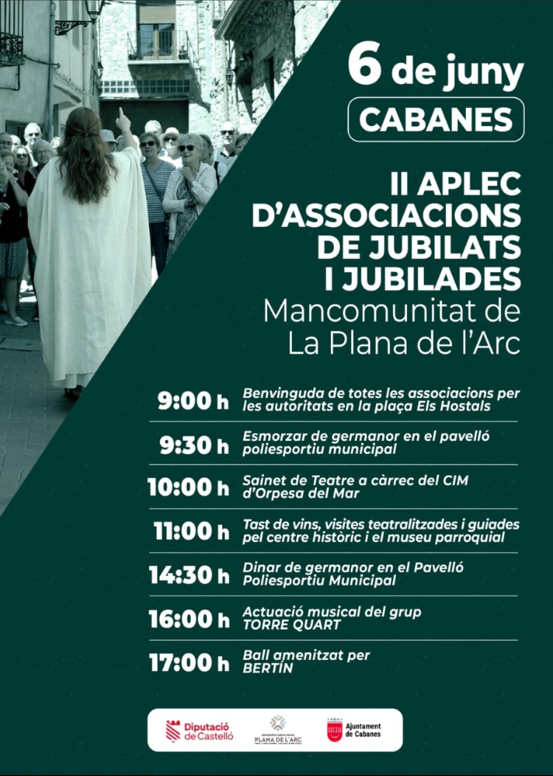Cabanes acoge el II Aplec d'Associacions de Jubilats i Jubilades de la Plana de l’Arc
